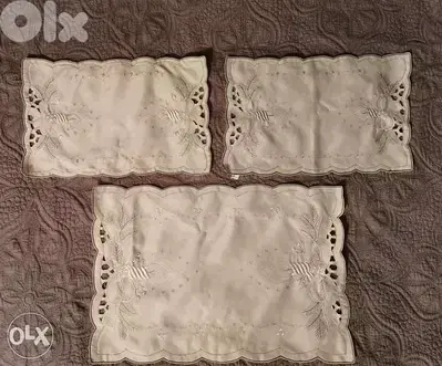 6 handmade table covers