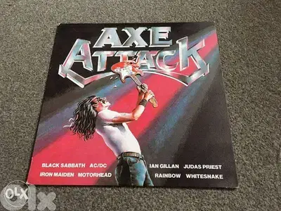 AXE ATTACK rock hits vinyl lp