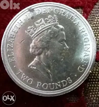 Two UK pounds £2 Memorial For Scottish Commonwealth Games year 1986