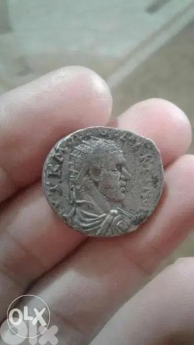 Ancient Roman Silver Coin for Emperor Macrinius year 217 AD