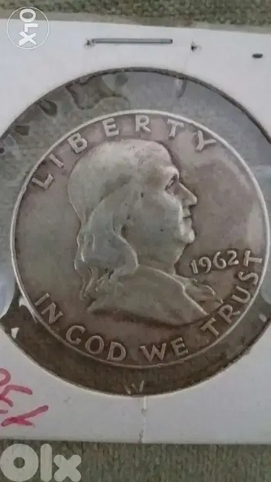 USA Half Dollar Silver for president Franklin year 1962