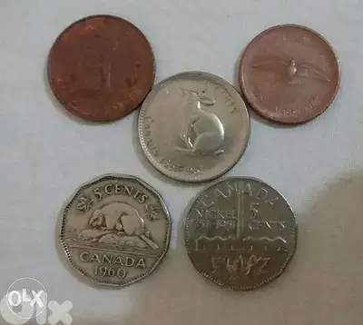 Five Canada Memorial Coins for its hundred an anniversary