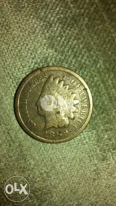 US Cent of Indian Head from year 1889