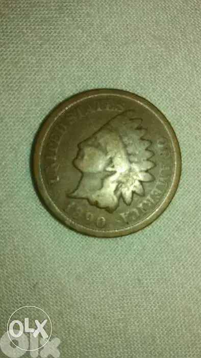 USA Indain Head Cent year 1890