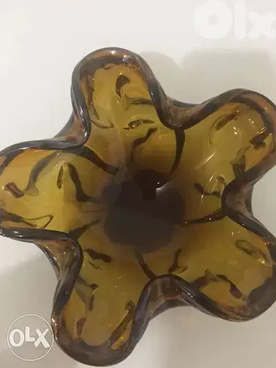 antique mid century murano glass ashtray