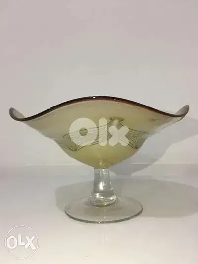 antique mid century murano presentation plate