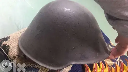 antique WW2 German Nazi military steel helmet
