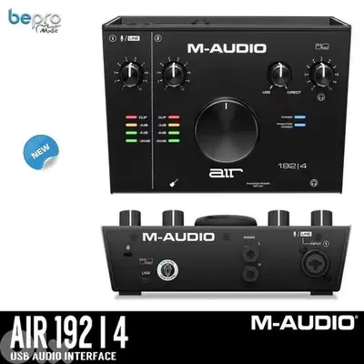 M-Audio AIR 192|4 USB Audio Interface,24-bit/192kHz Resolution,maudio