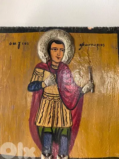 antique 19th century greeck icon