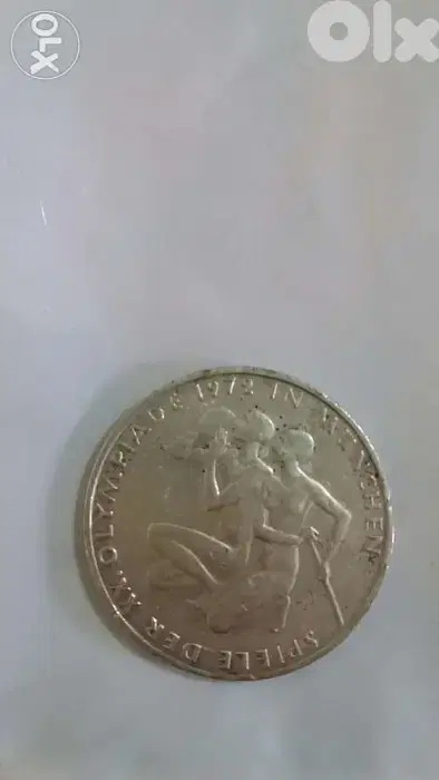 Silver German Coin memorial for the Olymipc games in 1972