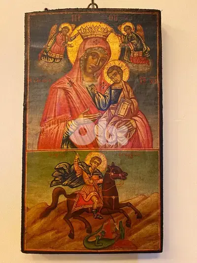rare museum quality 19th century greeck icon