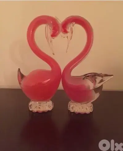 Murano Twin Swans
