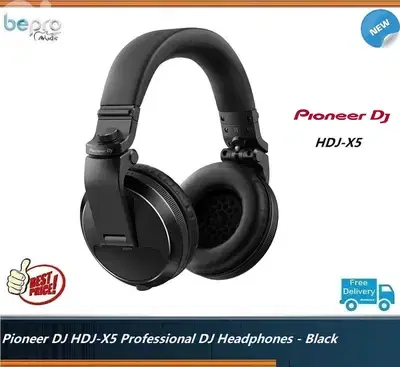 Pioneer DJ HDJ-X5 Professional DJ Headphones - Black