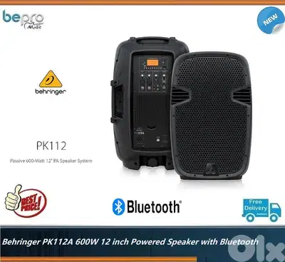 Behringer PK112A 600W 12 inch Powered Speaker with Bluetooth