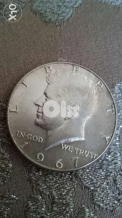 USA Half Dollar Silver Coin President John Kennedy Memorial year 1967