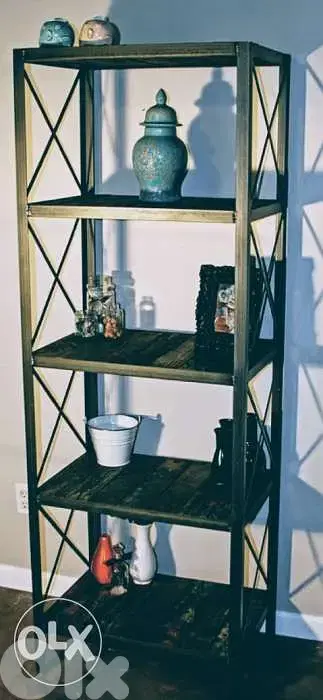 [ Contemporary furniture of industrial steel - bookcase/display racks]