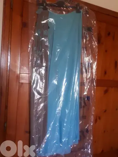 long skirt with strapless top and a shal