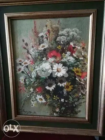 لوحة زيتية رسم يد لفنان مشهور اوروبية