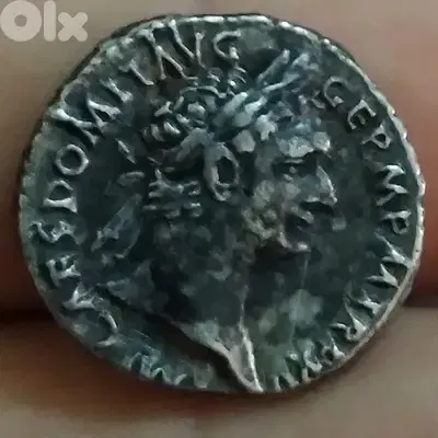 Ancient Silver Denarius Coin for Emperor Domitian year 81 AD