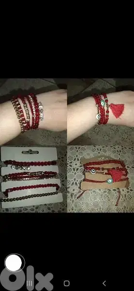 bracelet red set of bracelets