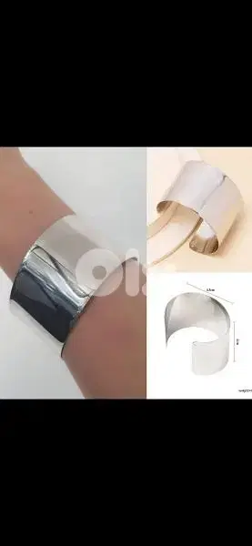 bracelet cuff bracelet only in silver colour