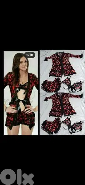 3pcs shorts bra w cardigan s to xL La Senza  bag +1$