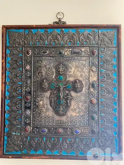 Bible cover solid silver 19th century