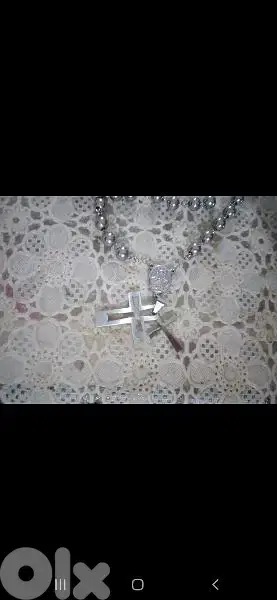 necklace rosary masbaha stainless steel 2 cross