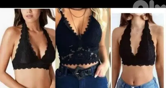 top black lace brallettes s to xxL terke