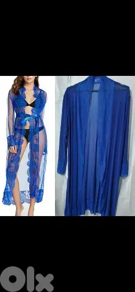 cardigan blue chiffon lycra  m to xxxxL