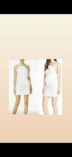 dress Guess white dress open back s to xxL