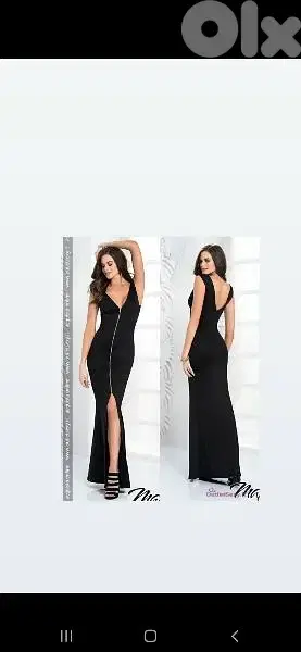 long dress zipper front lycra s to xxL