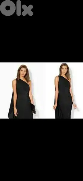 original Ralph Lauren dress one shoulder with cap s to xxL