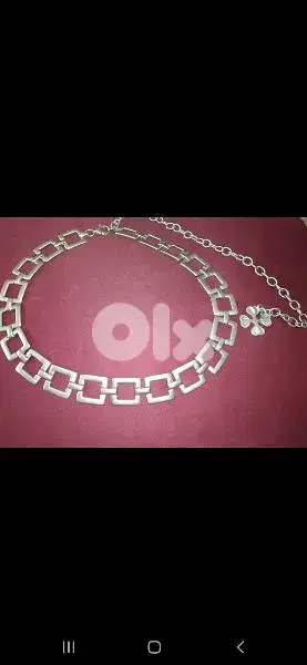 metal belt big size silver colour