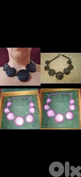 necklace purple or black