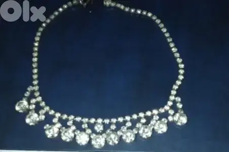 necklace vintage strass necklace
