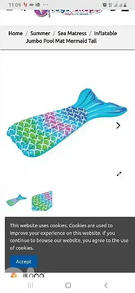 Blue and Green Mermaid Tail Swimming Pool 183cmx110cm /3$ delivery