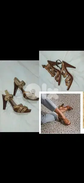 sandals 2 models  wood heels 39/40