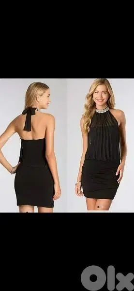 dress ma3 chiffon w 3a2ed strass s to xxL