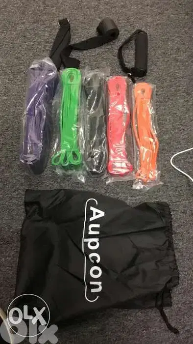 rubber band 5 level with 2 handle and door anchor