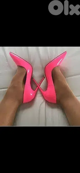 shoes neon pink stilletto 38/39 used once