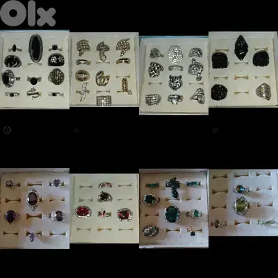 adjustable rings stainless steel 2=15$