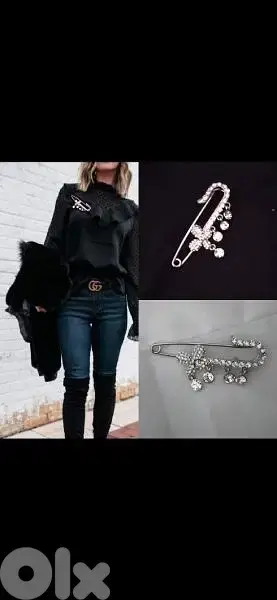 brooch original swarovski safety pin brooch butterfly