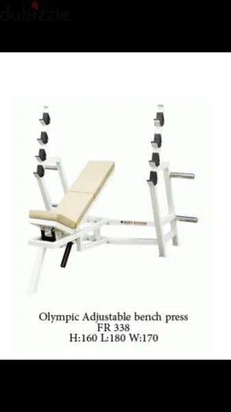 olympic bench press flat incline like new 70/443573 RODGE
