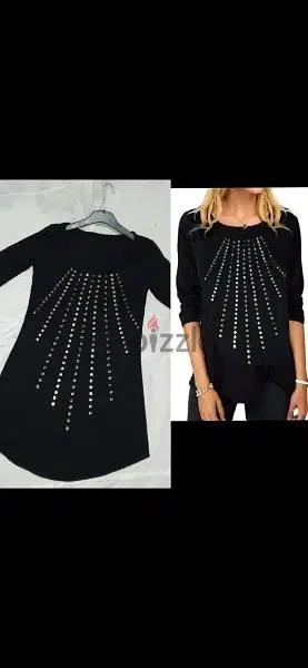 top with details silver/ gold s to xxL