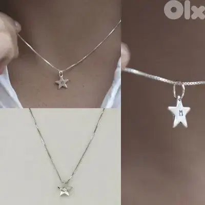necklace star pendant 925 silver 5grams