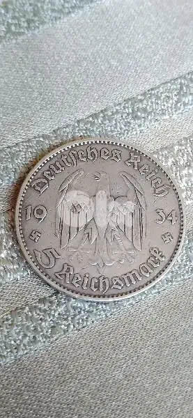 German Nazi Silver Memorial Coin for Churech Potesdam year 1934