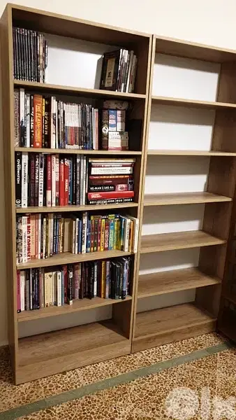2 bookshelves