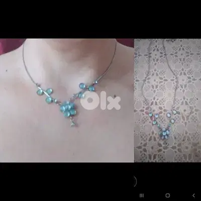 necklace blue sky necklace high quality vintage