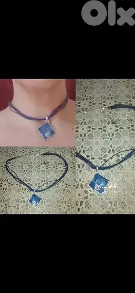 necklace royal blue necklace